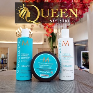 Moroccanoil Hydrating Shampoo/Conditioner 250 ml แชมพู ครีมนวด เพิ่มความชุ่มชื้นสำหรับผมแห้ง ขาดการบำรุง