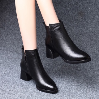 ladies medium heel boots