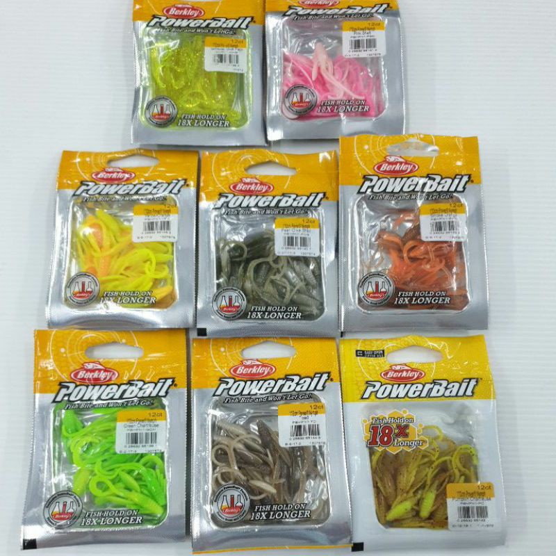 Berkley POWERBAIT NYMPH 1INCH เหยื่ออ่อน 2 ซม. พลาสติก SOFT ULTRALIGHT LURE