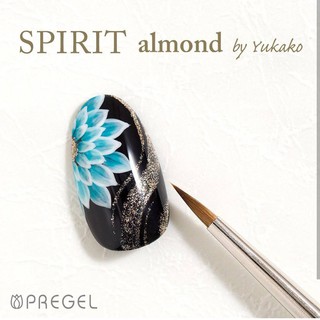 PREGEL SPIRIT  YUKAKO ALMOND BRUSH พู่กันเพ้นท์