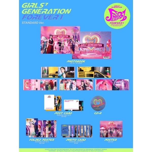 พร้อมส่งในไทย Girls' Generation 7th Album “FOREVER 1” Standard Ver.