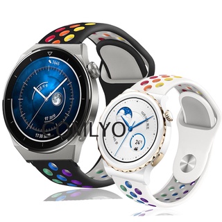 Huawei watch GT3 PRO GT 3 43 มม. 46 มม. สายซิลิโคน สายรุ้ง นิ่ม สร้อยข้อมือสมาร์ทวอทช์ สําหรับผู้หญิง ผู้ชาย