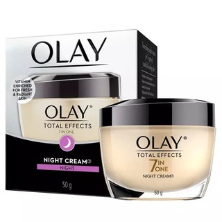 Olay Total Effects 7 in One Night Cream โอเลย์ โททัล เอฟเฟ็คส์ 7อิน1 ไนท์ ครีม ผลิตภัณฑ์หน้า 50กรัม