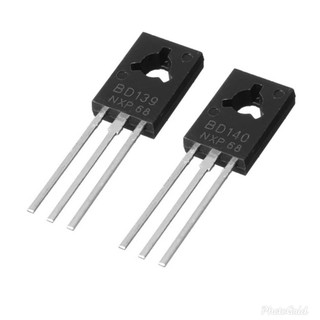 BD139 NPN + BD140 PNP (NXP) Transistor 80V 1.5A TO-126 (NXP) 1 แพค (BD139+BD140 NXP)