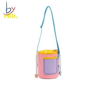 [BYEDIT] Piglet BAG Small_Bucket Bag_ กระเป๋าสะพายไหล่ _ สีชมพูเบจ