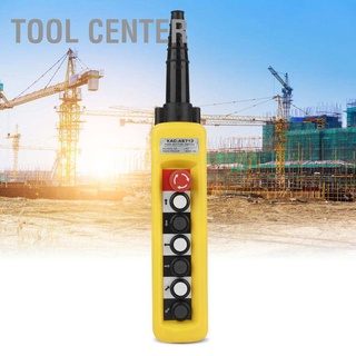 Crane Chain Hoist Push Button Switch Lifting Pendant Rainproof Controller with Emergency Stop