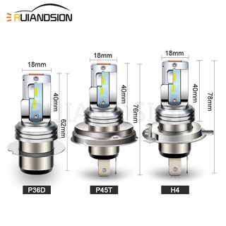 หลอดไฟ LED H4 P36D P45T 6-24V 2000LM สว่างมาก สีขาว สําหรับรถจักรยานยนต์ รถยนต์ 1 ชิ้น