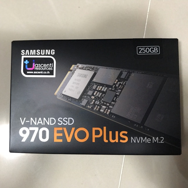 SSD​ SAMSUNG 970 EVO Plus​  250GB M.2 NVMe ของใหม่มือ 1 ประกัน 5 ปี
