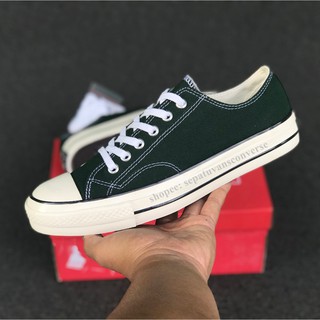 CONVERSE (จ่ายเงินปลายทาง) 70s LOW GREEN HERBAL รองเท้าผ้าใบลําลอง ALL STAR CHUCK TAYLOR