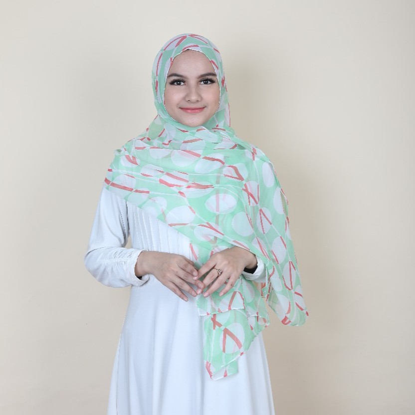 Hijab Chiffon Pashmina Chiffon Import New series ของที่ระลึก