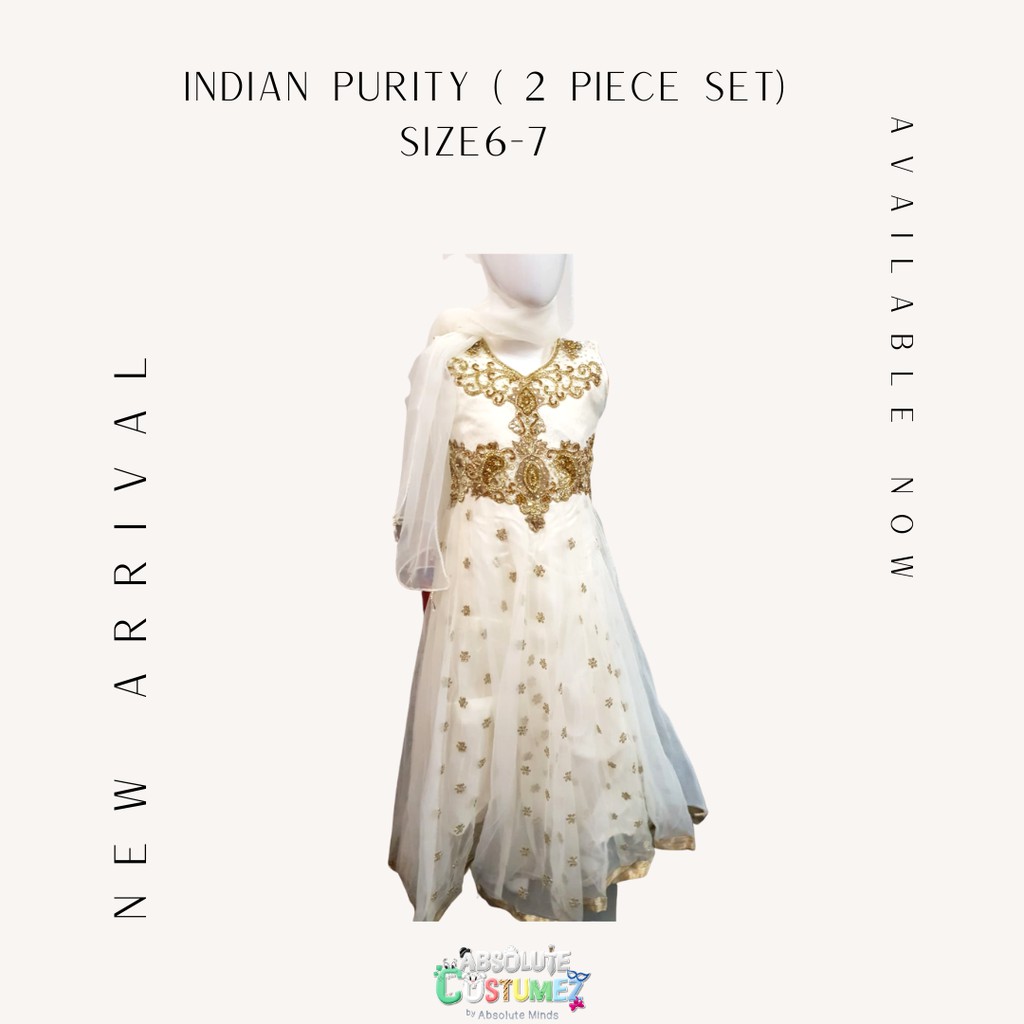 ผู้ขายท้องถิ่นอินเดียKurti DeepavaliสาวDiwaliเครื่องแต่งกายเด็กแบบดั้งเดิมRacial Harmonyชาติพันธุ์ชุ