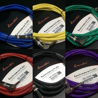 Acoustics สายแจ็ค สายสัญญาณ สายเคเบิ้ล Instrument Cable ยาว 3 เมตร