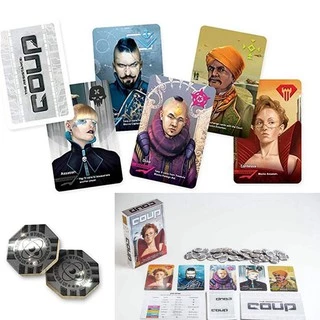 เกมกระดานยอดนิยม Coup Basic และ Coup Reformation English Edition การ์ดเกม