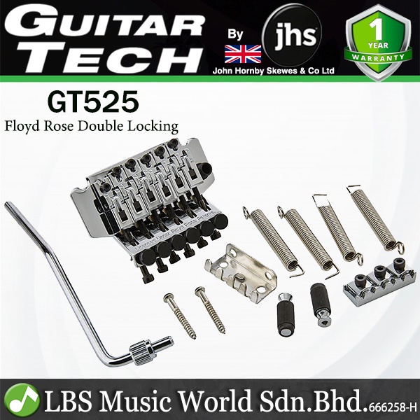 Guitar Tech GT525 Floyd Rose Double Locking Tremolo Bridge สําหรับกีตาร์ไฟฟ้า (GT 525)