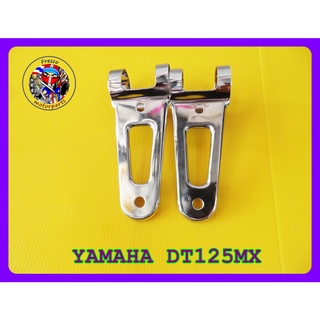 หูช้าง wind wing YAMAHA DT125MX DT 125MX HEADLIGHT HOLDER SET CHROME สีชุบ