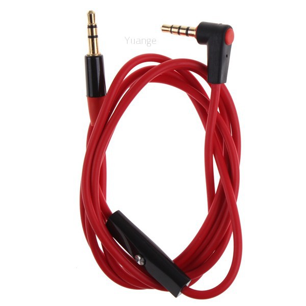 Yuange 3.5mm Male to Male Car Aux Audio Cable L Cord w/ Mic f/ Monster Beats By Dr Dre yuange