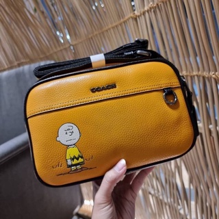 COACH X PEANUTS GRAHAM CROSSBODY WITH CHARLIE BROWN ((C4026))