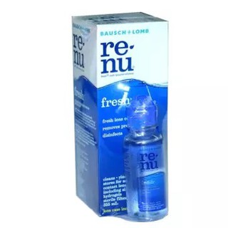 Renu fresh 355 ml น้ำยาแช่คอนแทคเลนส์  (บอชแอนด์ลอมบ์ รีนิว) ฟรีขวดเล็ก 60 มล.