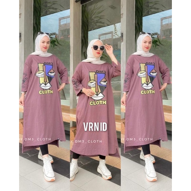 Vrn ID- DM3 TUNIC เสื้อยืดแขนยาว / LONG ORIGINAL DM3 TUNIC / KAOS TUNIC / DM3 TUNIC