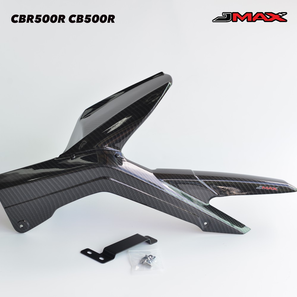 บังโคลนหลัง - บังโซ่ ตรงรุ่น HONDA CB/R 500R ปี 2019-21 ลายฟิล์มคาร์บอน 6D