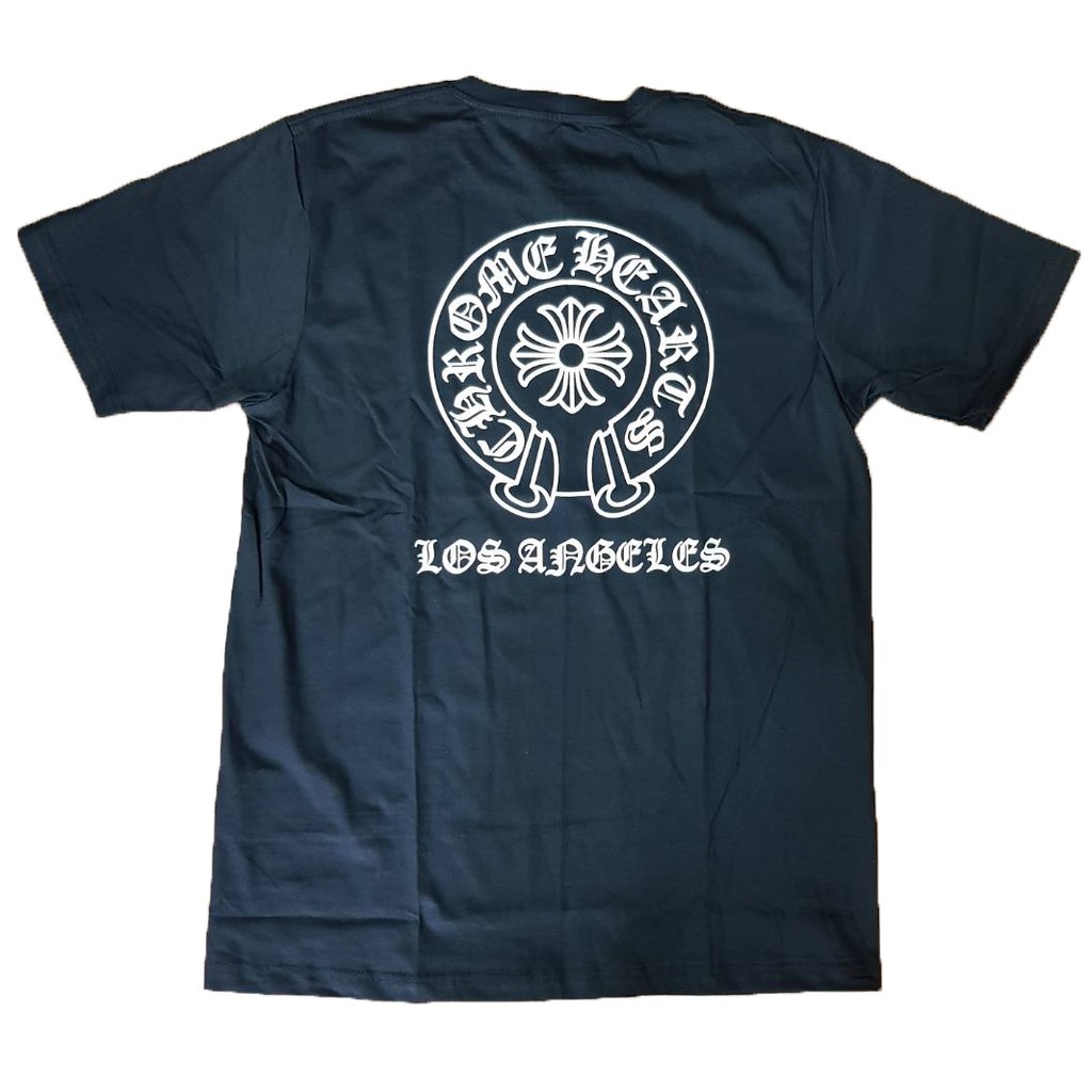 NEW เสื้อยืดคอกลม แขนสั้น แฟชั่น Chrome Hearts โครมฮาร์ท Los AngelesT-shirt