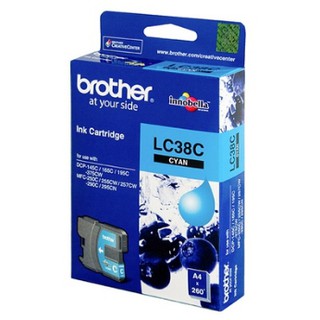 ตลับหมึกอิ้งค์เจ็ท [Brother] LC-38C สีฟ้า