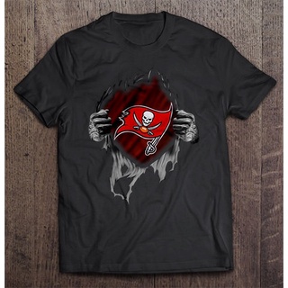 เสื้อยืดผ้าฝ้ายพิมพ์ลาย เสื้อยืด ลาย Tampa Bay Buccaneers สําหรับผู้ชาย