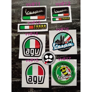 สติกเกอร์ "Sticker" PVC ติดรถเวสป้า Vespa กันน้ำ