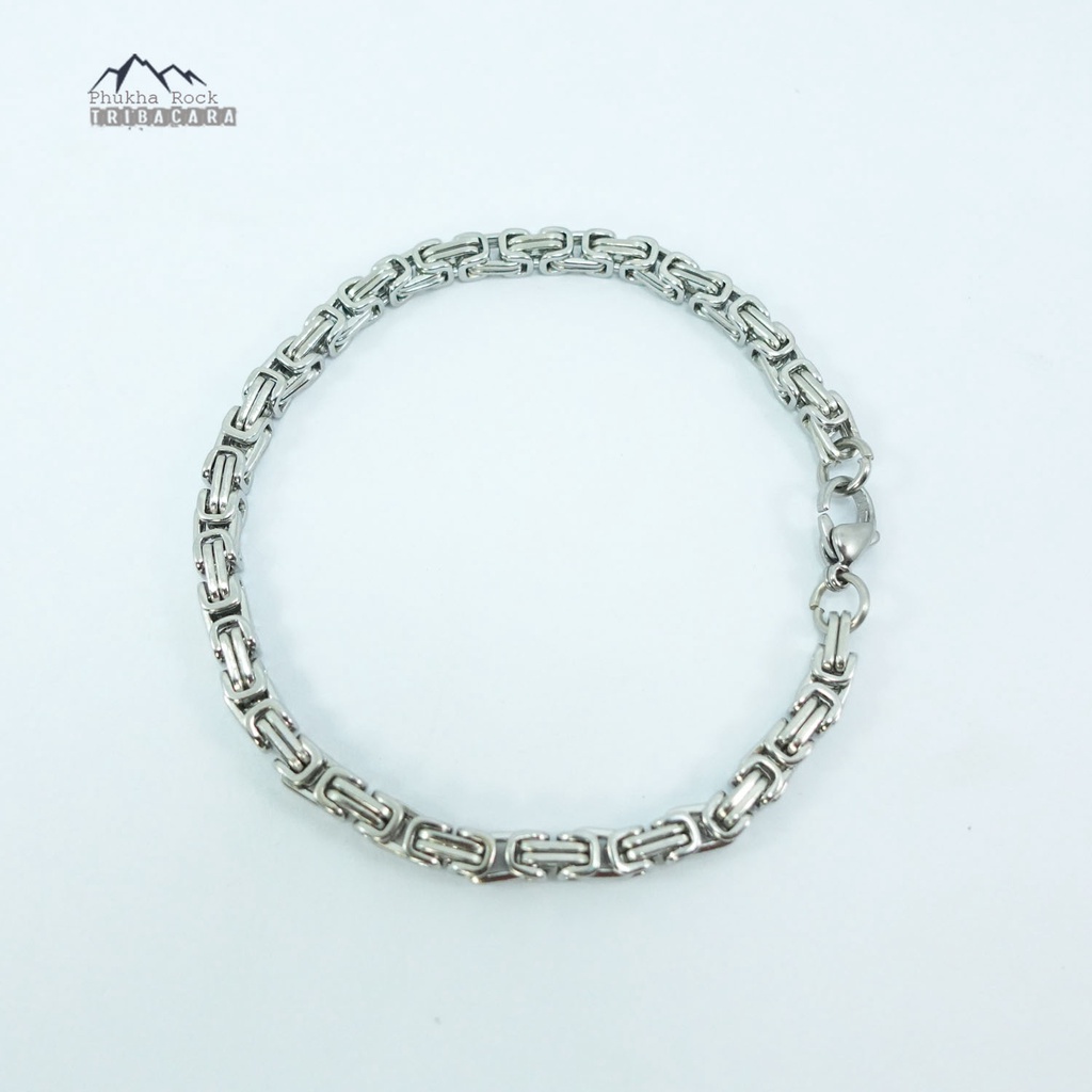 BN33 สร้อยข้อมือ สแตนเลส ลายบาหลี บายแซนไทน์ สแตนเลสแท้ รูปที่ 3