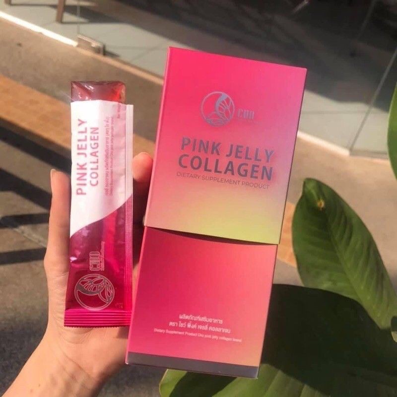 💥จัดส่งฟรี💥โชว์ พิ้งค์ เจลลี่ คอลลาเจนCHO PINK JELLY COLLAGEN