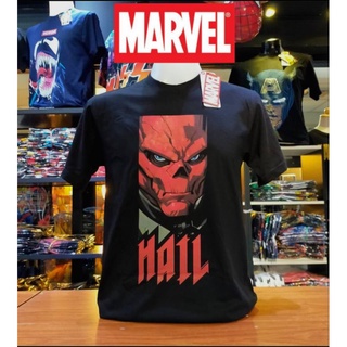 เสื้อยืดMarvel_ลิขสิทธิ์แท้ลายRedSkull.สีดำ(mvx-167)