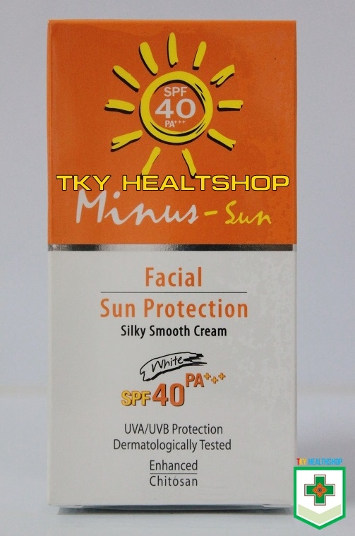 Minus-sun SPF 40 PA+++ 30 g (สีขาว/สีเนื้อ) (ปกป้องรังสี UVA1/UVA2/UVB)