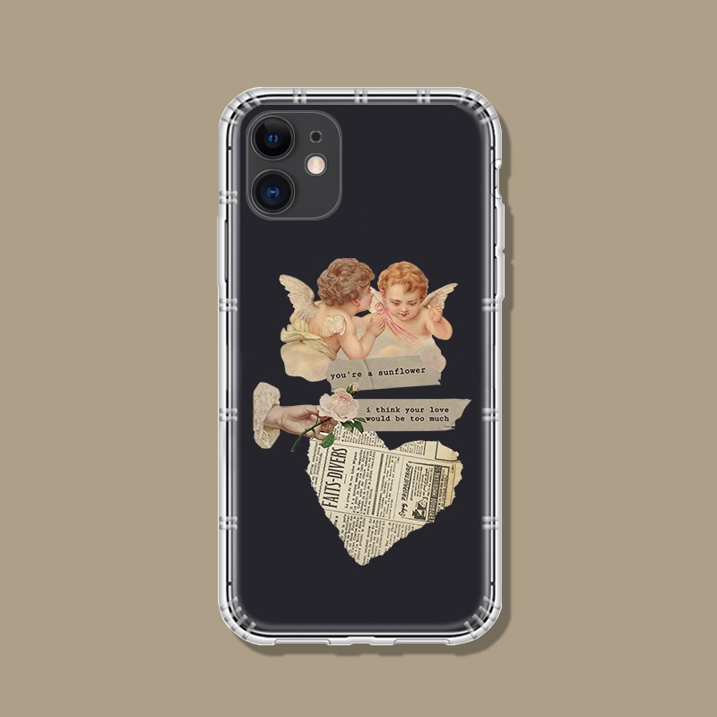 เคสใส แบบนิ่ม ลายหนังสือพิมพ์ สไตล์เรโทร สําหรับ IPhone 13 14 15 Pro Max 12 mini XS XR 11 Pro Max SE2 6S 7 8 Plus