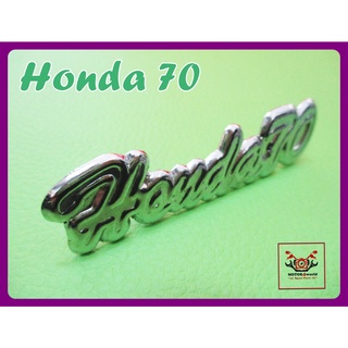 HONDA 70 WIND SHIELD EMBLEM "CHROME" (1 PC.) // โลโก้บังลม HONDA 70 ชุบโครเมี่ยม สินค้าคุณภาพดี