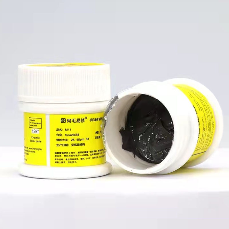 AMAOE M9/M10/M11 Solder Paste 50g 138/183/217 Low Temperature Sn42Bi58 Tin Paste Flux For Mobile Pho