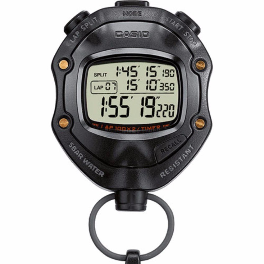 CASIO STOPWATCH SPORTY รุ่น HS-80TW -นาฬิกาจับเวลา  Casio -ของแท้ 100% รับประกันสินค้า 1 ปีเต็ม