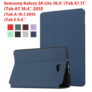 เคสหนัง Pu แบบแม่เหล็กกันกระแทกสําหรับ Samsung Galaxy S6 Lite 10.4"/Tab S7 11"/Tab A7 10.4" 2020/Tab A 10.1 2019 2016/Tab E 9.6 Sm-T560 Sm-T580