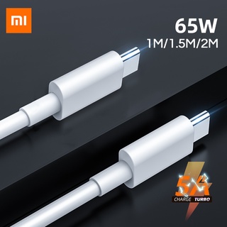 Xiaomi-cable Usb Type C 1 ม. 2 ม. 5a สายชาร์จเร็ว Type C เป็น Type C เทอร์โบชาร์จ Xioami 11 10s Poco X3