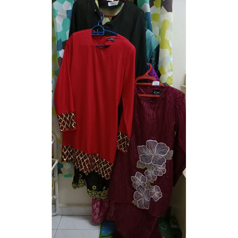 LIVE เท่านั้น - Preloved Baju Raya Saiz 36/38/40
