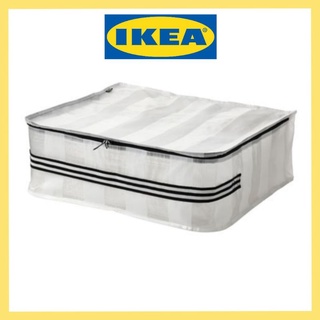 IKEA GORSNYGG เยอร์สนีกก์ กล่องใส่เสื้อผ้า ขาว/ใส ขนาด 55x49x19 ซม. จากอีเกีย