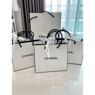 พร้อมส่ง‼️ถุงแบรนด์เนม CHANEL แท้💯 พร้อมโบว์ผูก ถุงกระดาษ ถุงกระดาษแบรนด์เนม ถุงชาแนล ถุงเคลือบ