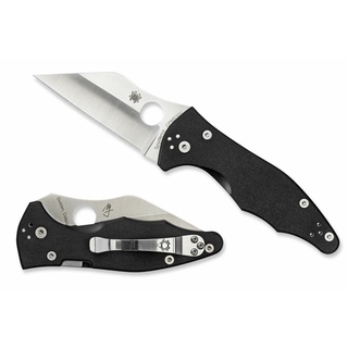 มีดพับ Spyderco Yojimbo 2 Folding Knife S30V Satin Plain Blade, Black G10 Handles (C85GP2)