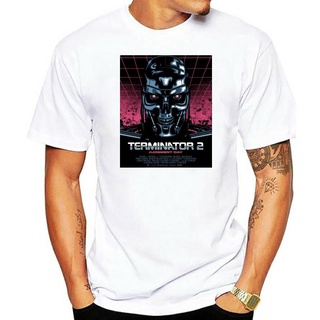 เสื้อยืดโอเวอร์ไซส์เสื้อยืดแขนสั้น พิมพ์ลายภาพยนตร์ตลก Terminator สําหรับผู้ชายS-3XL