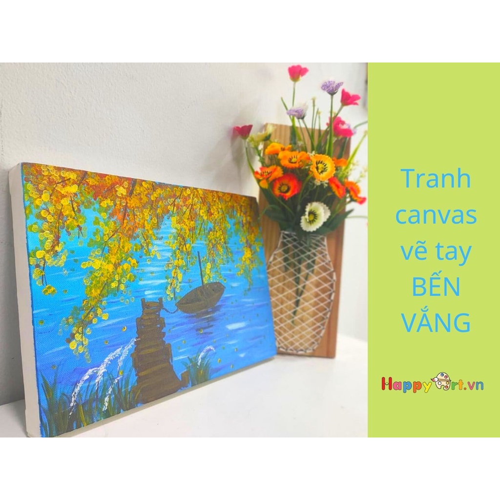 ภาพวาดตกแต่งผ้าใบวาดด้วยมือ BEN VONG