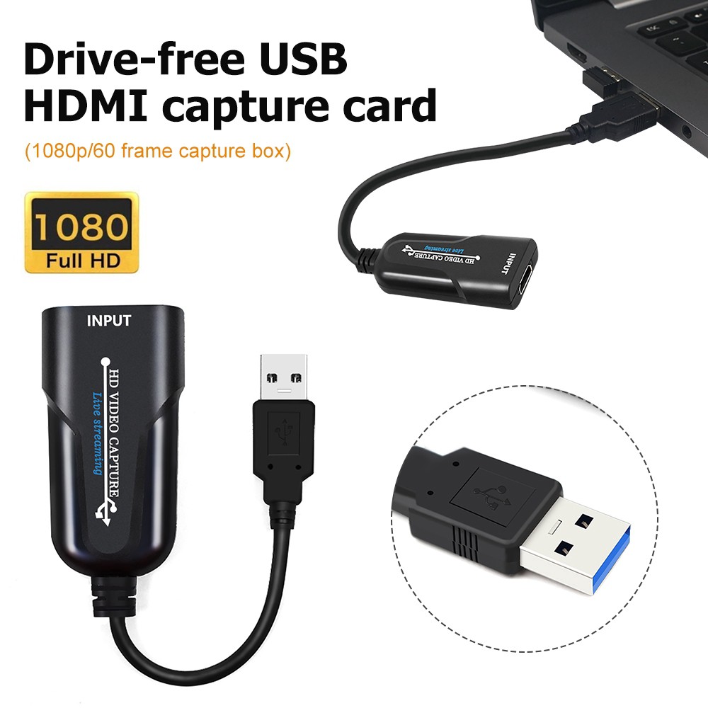 ลดราคา mini video capture card usb 2 . 0 hdmi กล้องวิดีโอเกมโทรศัพท์มือถือ hd+pc streaming #สินค้าเพิ่มเติม สายต่อจอ Monitor แปรงไฟฟ้า สายpower ac สาย HDMI