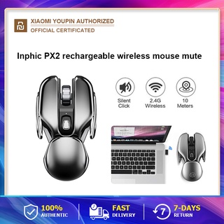 Inphic PX2 Wireless Silent Mice เมาส์เก็บเสียง เงียบไร้เสียง Office/Gaming 2.4GHz