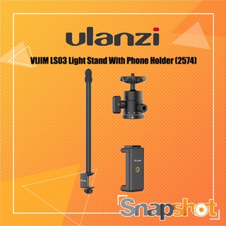 Ulanzi VIJIM LS03 Light Stand With Phone Holder (2574) ขาจับโต๊ะ ขาแคลมป์ พร้อมหัวบอล Ulanzi LS03 LS-03