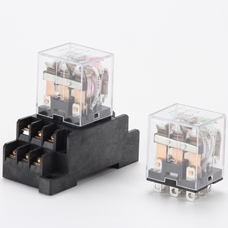 ถูกสุด! รีเลย์  Relay  LY3N+แถมซ๊อคเก็ต  10A DC12-24-48V AC110-120V 10Aพร้อมส่งรับประกัน7วัน