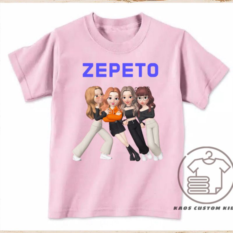 ZEPETO CHILDRENS เสื้อยืดจําลอง zepeto เสื้อยืดเด็ก