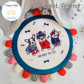 เบาะรองนั่ง/นอน ลายเพื่อนรักของหนู My best friend แถมหมอน 1 ใบ รุ่น CM#0011